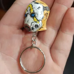Borderlands 3 Key chain Psycho Mask