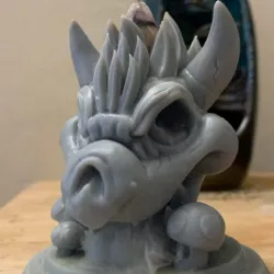 Bowser Skull Incense Holder Statue