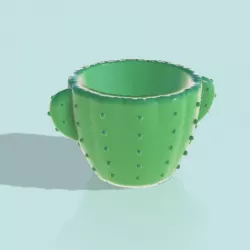 CACTUS SHAPED POT