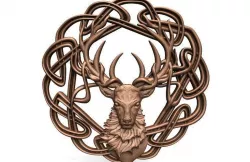 ​Celtic deer CNC