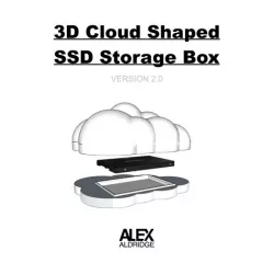 Cloud Shaped 3D Printed SSD Cold Storage Box