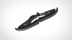 Collapsible Hawkeye bow 3D print model
