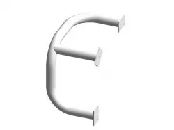 Corner crash protection bar diameter 108 mm