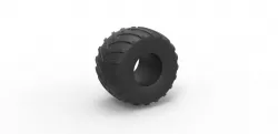 Diecast monster truck tire Scale 1 to 25