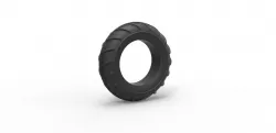 Diecast mud dragster front tire Scale 1 to 10