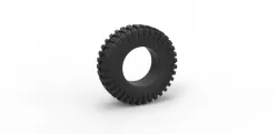 Diecast Mud Trepador tire Scale 1 to 10