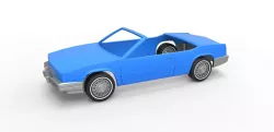 Diecast shell Cadillac Biarritz 1989 cabrio 1:25
