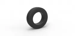 Diecast truck tire Scale 1 to 25