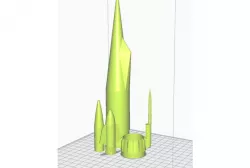 Estes Interceptor K-50 E Model rocket plastic parts