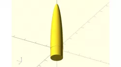 Estes Mega Der Red Max (MDRM) nosecone