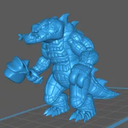 GATOR-MAN - CROCODILE-MAN MONSTER (with Hammer)