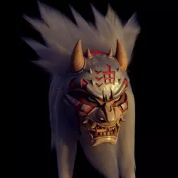 Jiraiya mask from Naruto