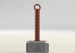 Key Chain In Shape Of Thor's Hammer