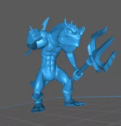 KUO-TOA / DEEP ONE / FISH-MAN WARRIOR, POSE 2
