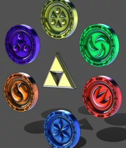 LEGEND OF ZELDA SAGE MEDALLIONS