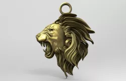 Lion head pendant
