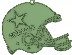 llavero casco cowboys