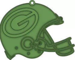 llavero casco green bay