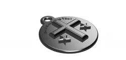 Lord God Loves You Key Chain
