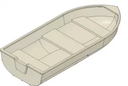 Open top lake boat model
