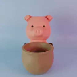 Pig planter