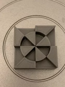 Pinwheel circle squares