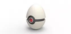 Pokeball egg shape