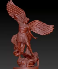 Saint Michael Statue 3D model