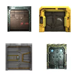 set-of-sci-fi-doors