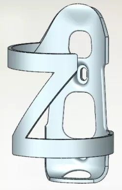 Side load bottle cage