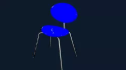 simple chair 3d model obj file
