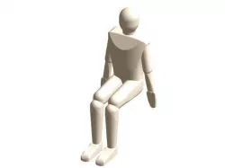 Sitting dummy - Size 1,63 m