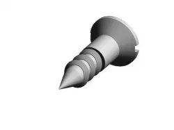 Slotted countersunk (flat) head wood screws