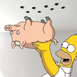 SPIDERPIG FOOTSTEPS SIMPSONS - HOMERO SIMPSON