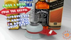 The Shot Glass Drinking Game Spinner