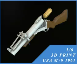 USA 40MM GRENADE LAUNCHER M79 1/6 12 INCH
