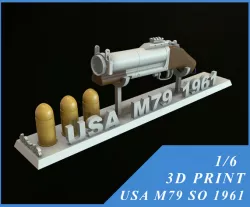 USA 40MM GRENADE LAUNCHER M79 SAWED OFF 1/6 12 INCH