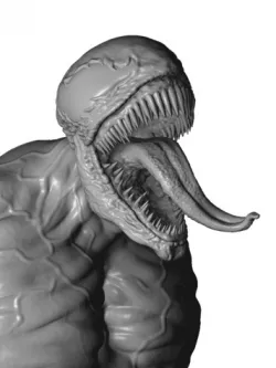 Venom bust STL