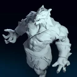 Werewolf Berserker 3D print model