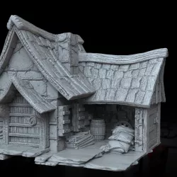 $1.20CASA MEDIEVAL PARA WARHAMMER