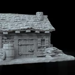 $1.20CASA MEDIEVAL PARA WARHAMMER