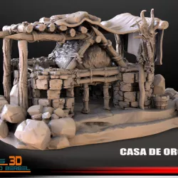 $1.20CASA MEDIEVAL PARA WARHAMMER