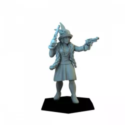 $1.70Cthulhu Investigator Flapper Armed with Gun 32mm RPG Tabletop