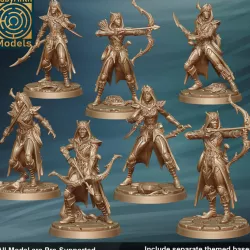 $10.00Dark Elf / Drow Talons / Assassins / Scouts - 32mm scale