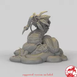 $10.00Deepest Dark Mind Worm 5-inch base, 110 mm height gargantuan miniature
