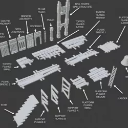 $10.00Fantasy Ruins - Modular Building Blocks to Make The Ruined City of Your Dreams