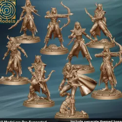 $12.00Dark Elf / Drow Talons / Assassins / Scouts and Champion - 32mm scale