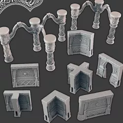 $12.00Desert Palace Columns / Archways/ Curtain Walls - OpenLock [Support-free]