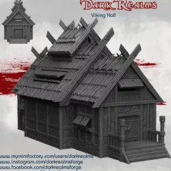 $13.95Dark Realms Medieval Scenery - Viking Hall