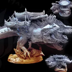 $13.99Cerberus Rex with Platform (Three Headed T-Rex with feathers)